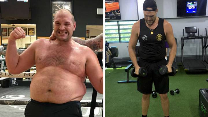 Tyson Fury pierde más de 45 kilos.