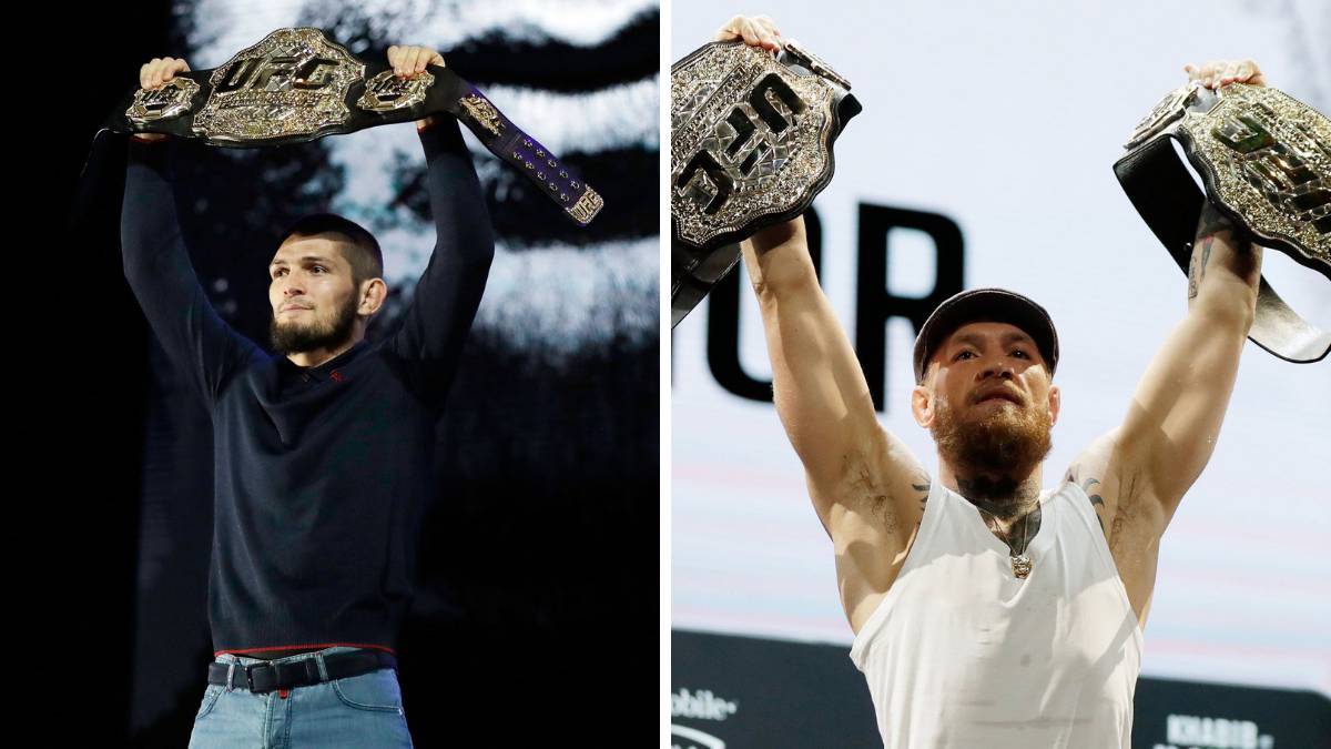 Por impuntualidad de McGregor, Khabib abandona conferencia Por impuntualidad de McGregor, Khabib abandona conferencia