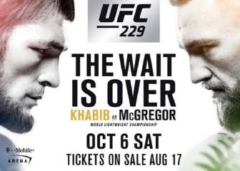 Khabib-McGregor: horario y cómo ver en tv y online el UFC 229