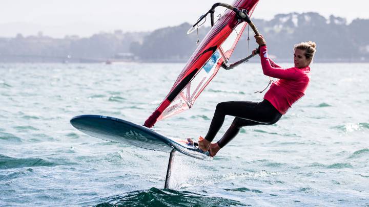 Marina Alabau voló en el 'Reto de Campeonas Movistar'