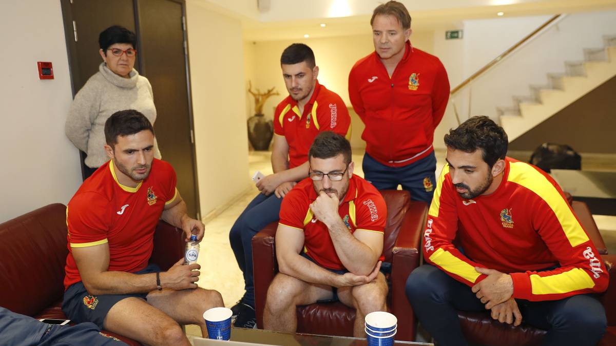 SANTIAGO SANTOS SELECCIONADOR FABIEN PERRIN GUILLAUME ROUET LUCAS GUILLAUME VIENDO EL 6 NACIONES