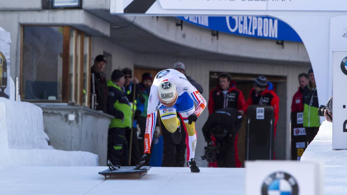 El piloto español de skeleton Ander Mirambell, en una imagen de archivo.