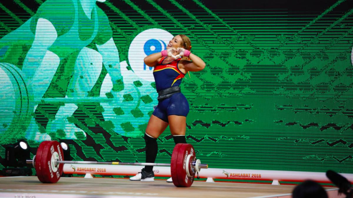 Lydia Valentín, campeona del mundo.