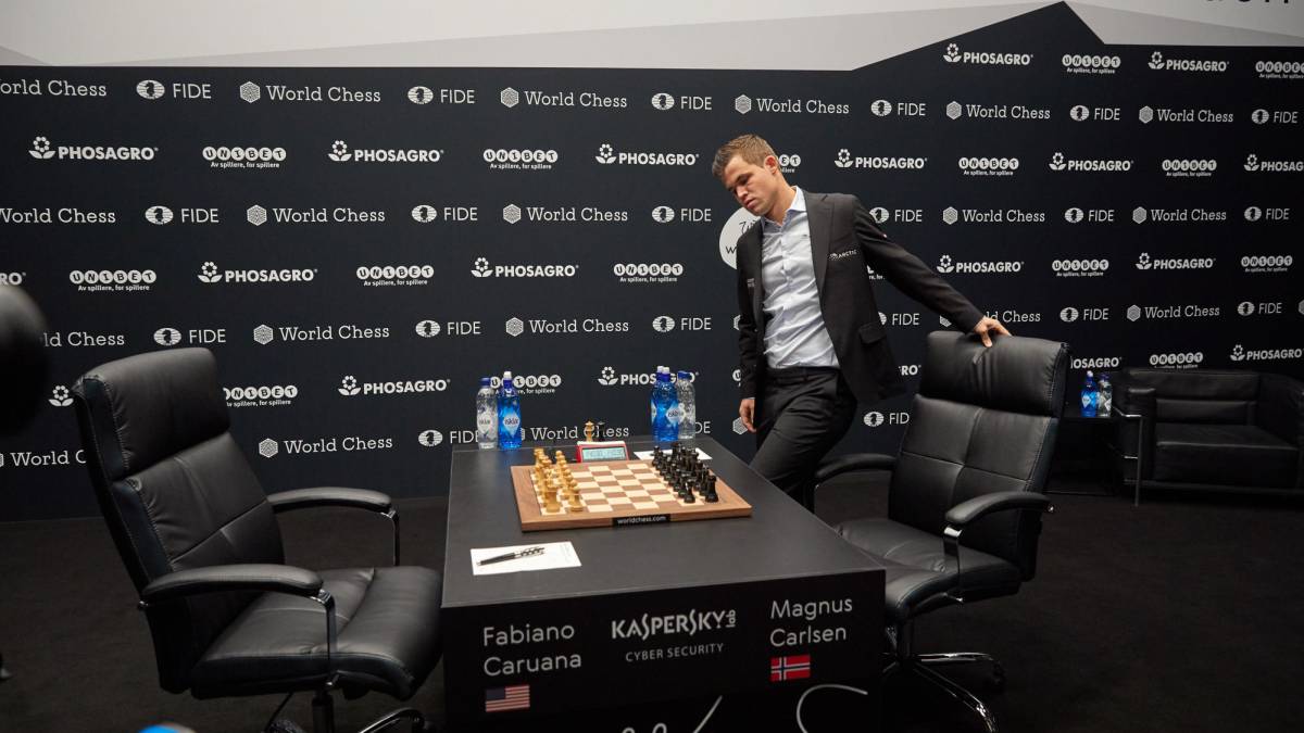 Caruana y Carlsen sellan sus terceras tablas en el Mundial