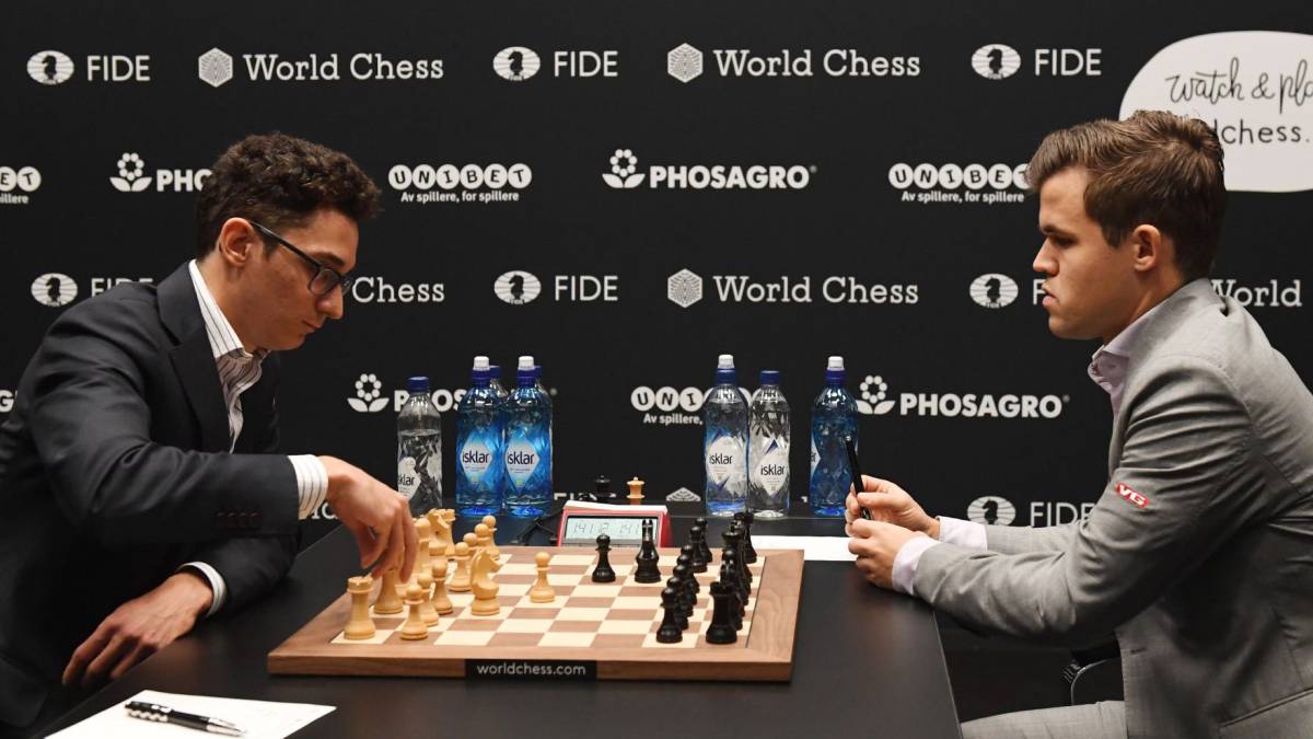 Carlsen choca con el muro de Caruana y séptimas tablas