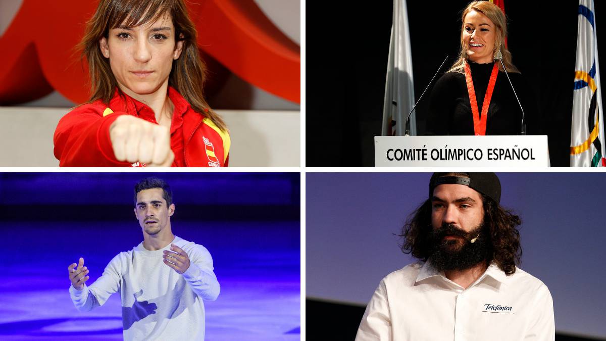 Sandra Sánchez, Lydia Valentín, Javier Fernández y Regino Hernández