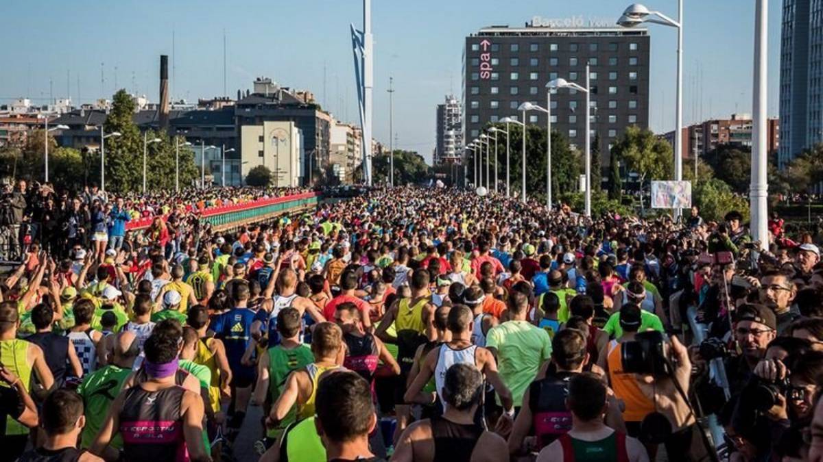 Participantes en el Maratón Valencia