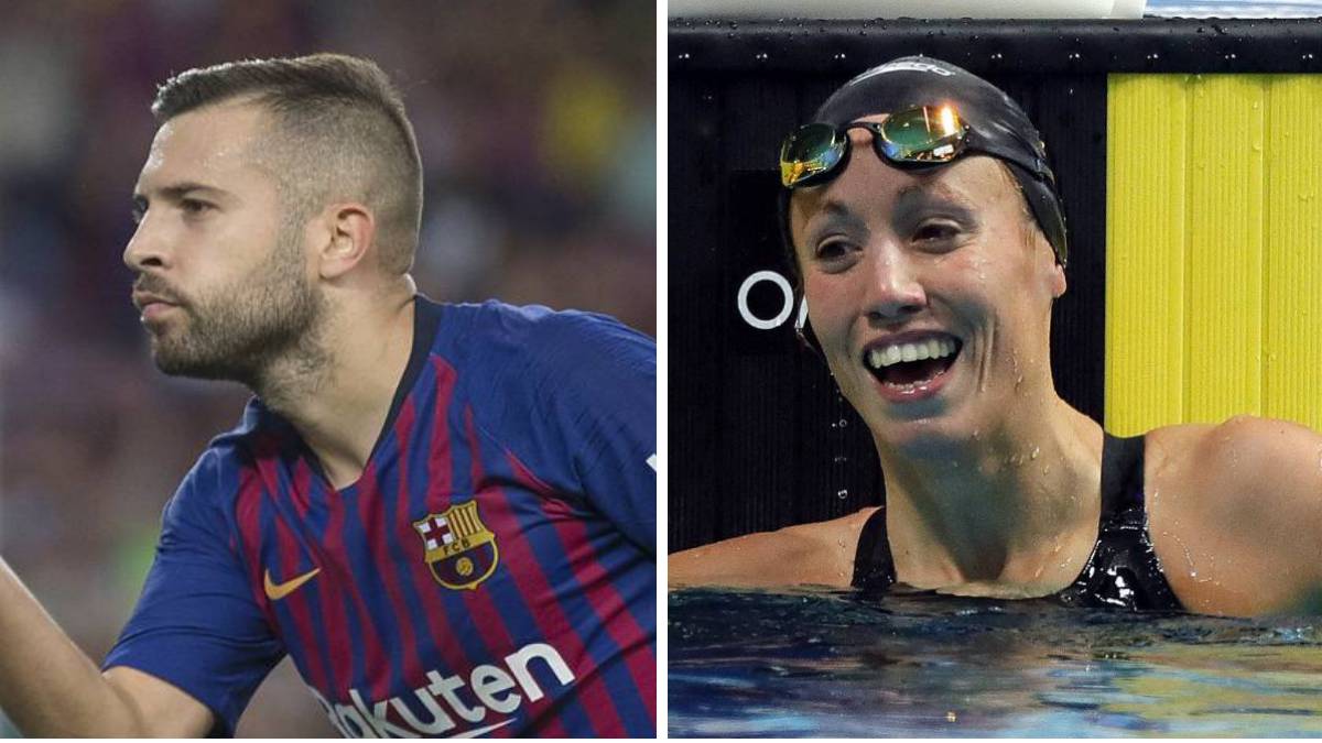 Jordi Alba y Jessica Vall, premiados como mejores deportistas catalanes del año 2018.