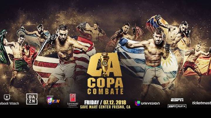 Copa Combate: horario, TV, cartelera y cómo ver online MMA