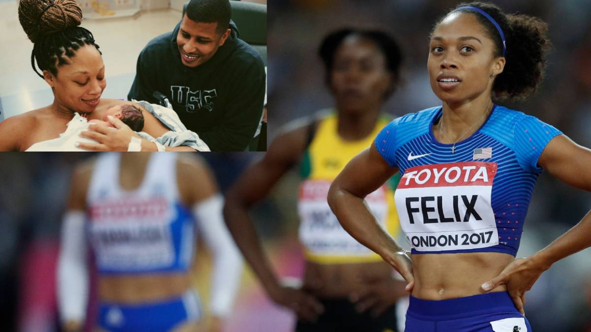 Allyson Felix es madre tras llevar "en secreto" su embarazo