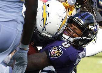 Unos Ravens inferiores rozan el milagro ante los Chargers