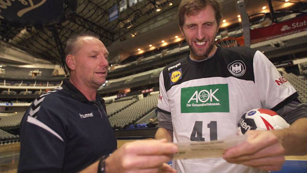 Nowitzlki, con el 41 de Alemania
