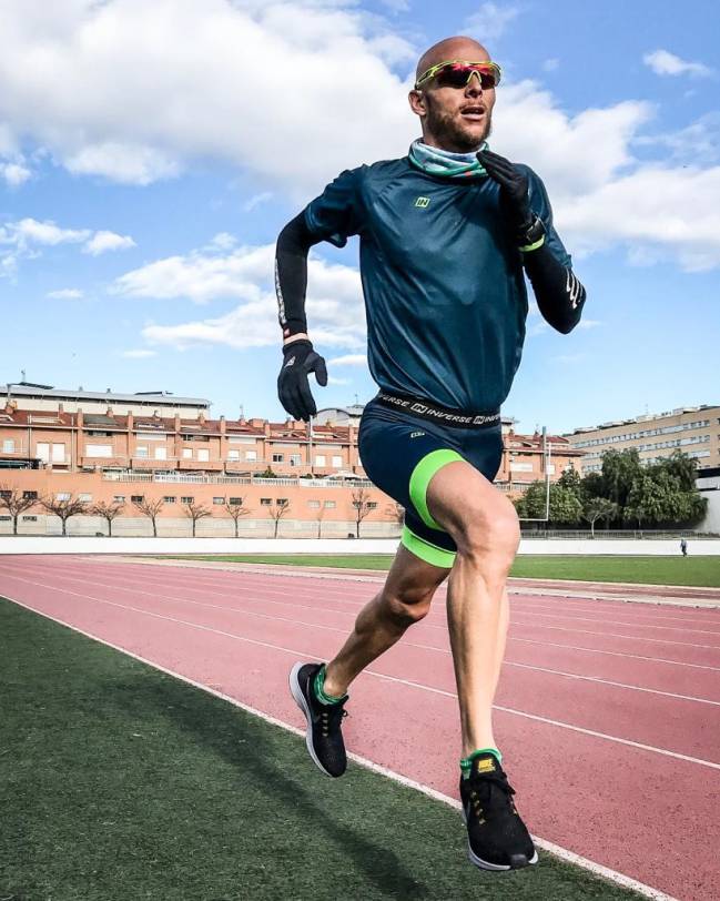 Jaume Leiva durante uno de sus entrenamientos