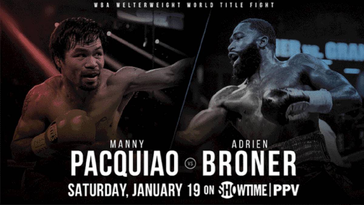 Pacquiao - Broner: horario, TV, cartelera y cómo ver online