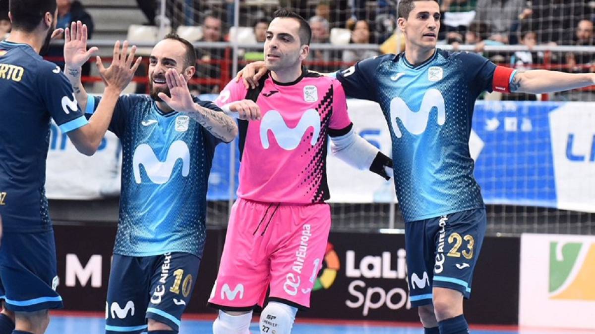 Ricardinho disfruta en la goleada del Movistar al Jaén