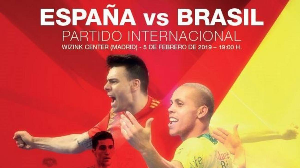 España-Brasil futsal 2019