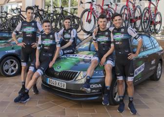La presentación de los equipos ciclistas de la Fundación Contador