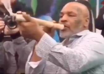 Mike Tyson se fuma un porro gigante de marihuana