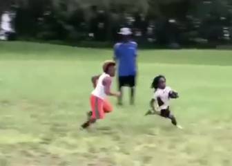 El nuevo Bolt de 7 años también brilla en el fútbol americano