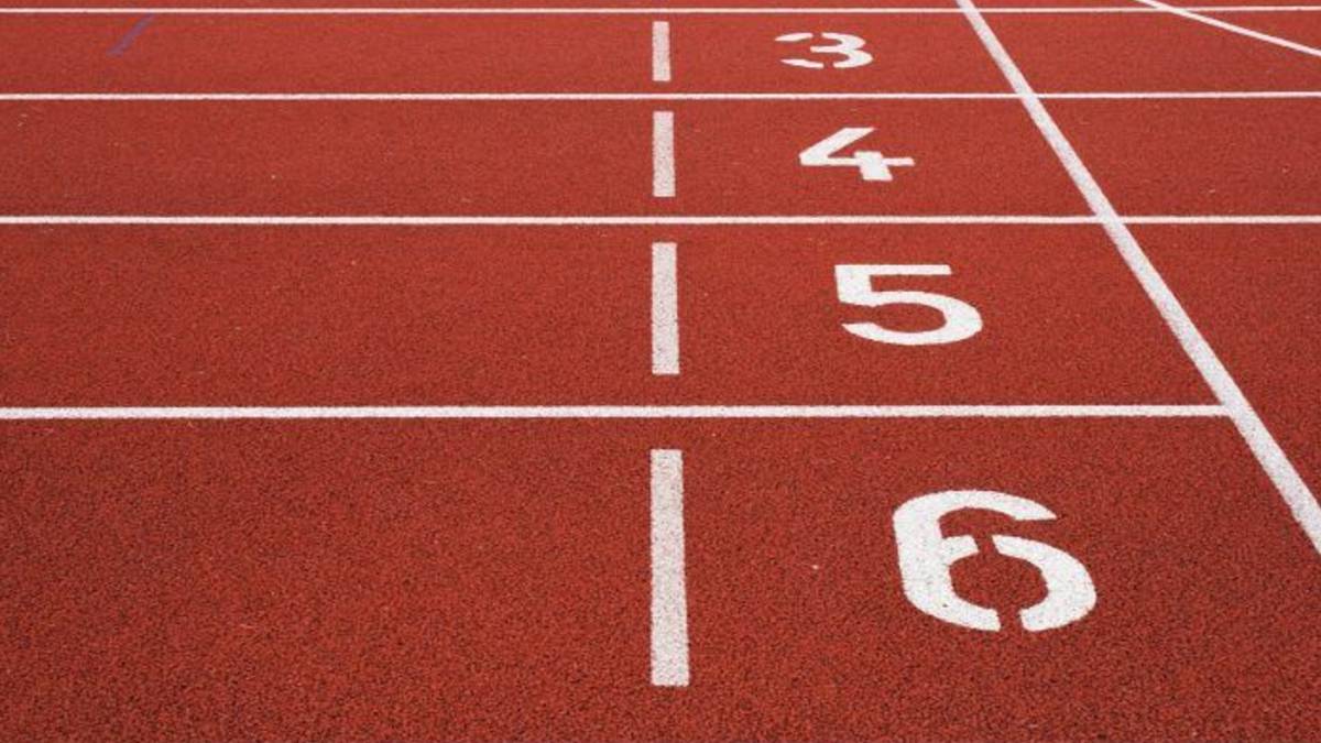 Una pista de atletismo