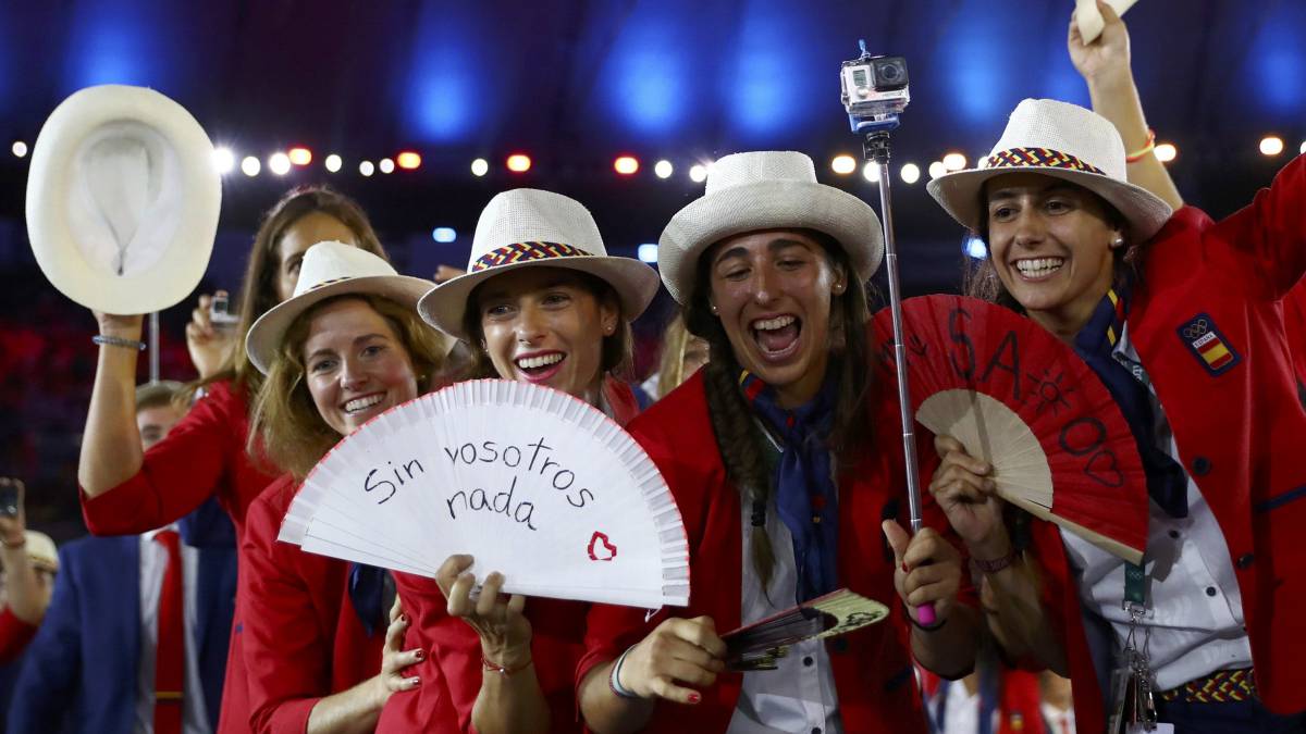 La delegación española, en los Juegos de Río 2016.