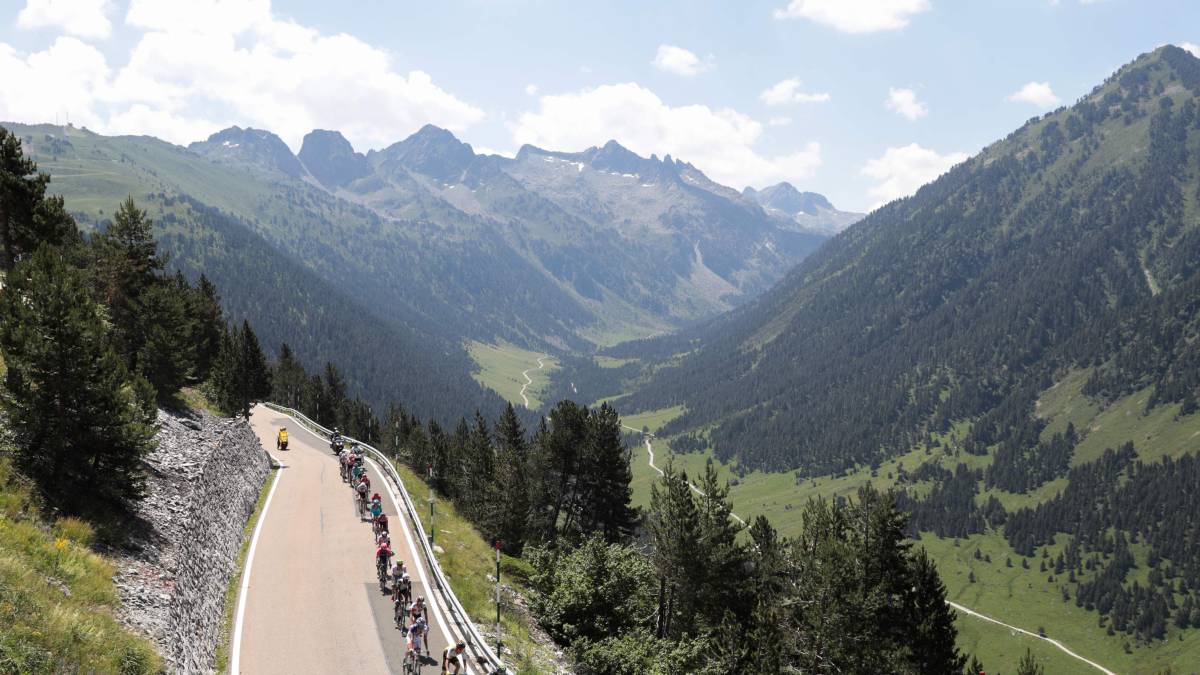 El Tour de Francia, a su paso por el Val d'Aran.