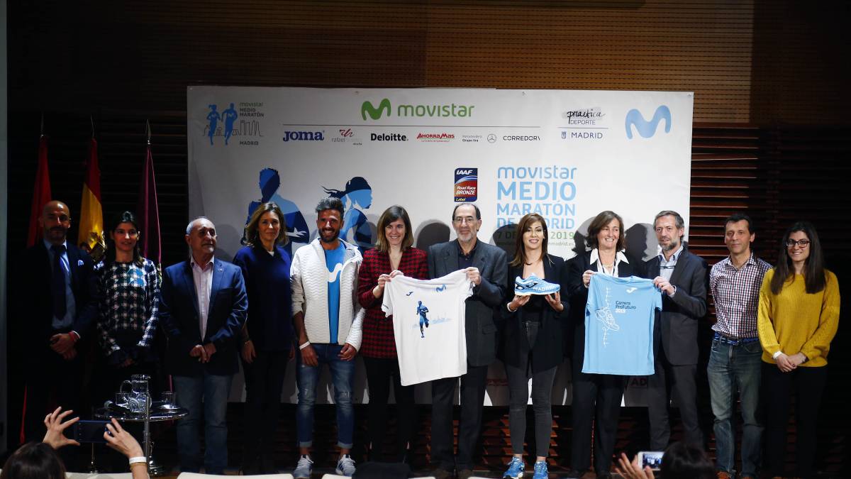 Imagen de la presentación de la Media Maratón de Madrid, que se celebra este domingo 7 de abril.