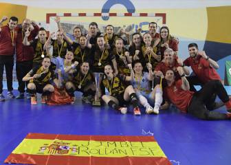 Jimbee Roldán, campeón de Europa de fútbol sala femenino