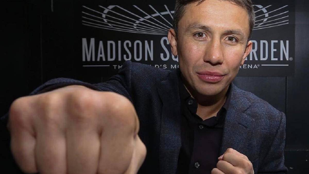 Gennady Golovkin habla de Canelo en la presentación de su pelea con Rolls