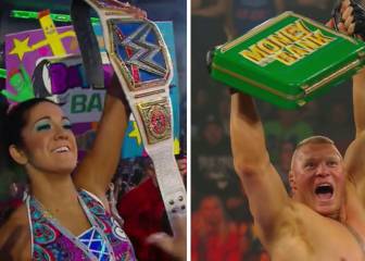 Bayley y Brock Lesnar, reyes del Money in the Bank