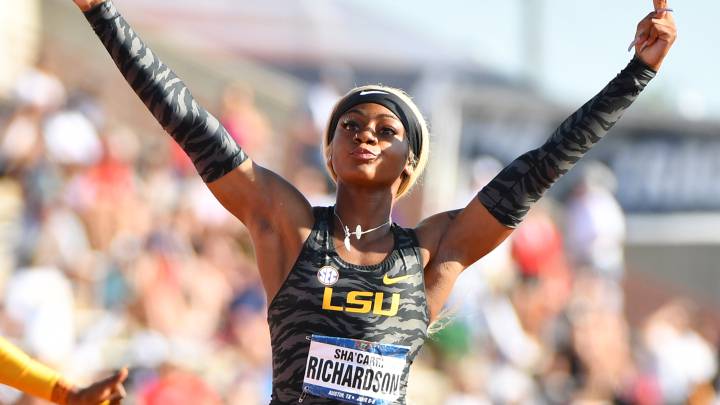 Sha’Carri Richardson hizo 10.75 en los 100 metros.