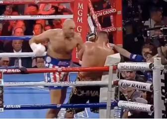 La bestial secuencia de Fury: esquiva 6 puños y soberbio KO