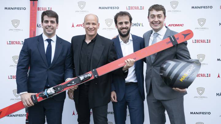 Paris Arroyo, Ricardo Adarraga, Juanki Sánchez y Jan Farrell en la segunda edición de los Premios Let's Speed.