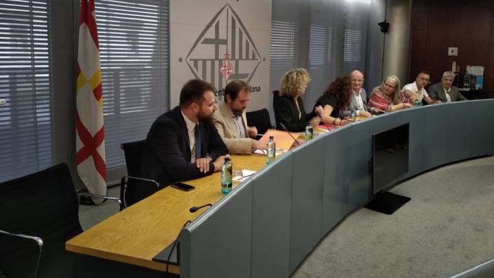 Imagen de la presentación de los World Roller Games en el Ayuntamiento de Barcelona.
