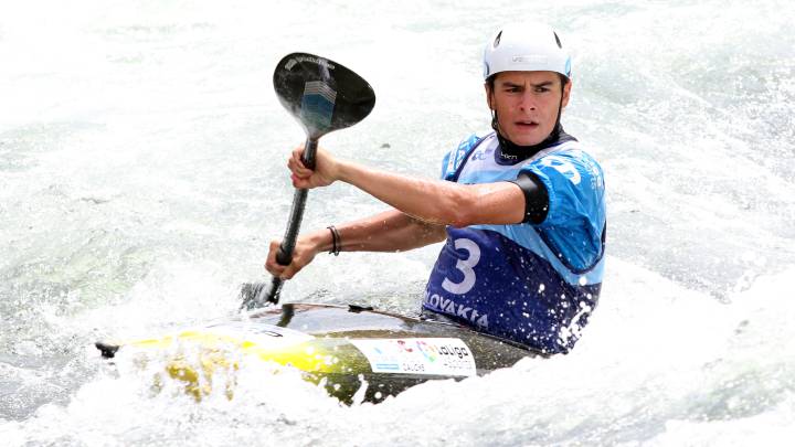 Pau Echaniz, subcampeón de Europa júnior de eslalon en K1