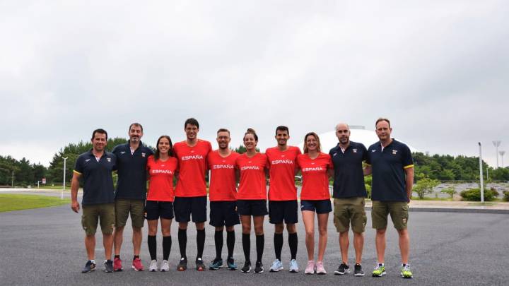 El equipo español de aguas abiertas.