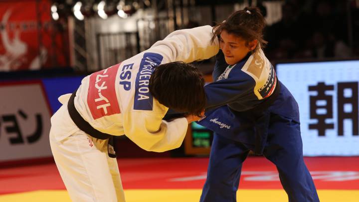 Julia Figueroa, durante un combate.