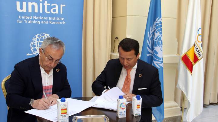 El COE firma un convenio con la ONU sobre envases renovables