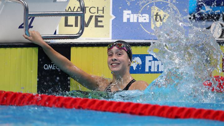 Alba Vázquez en el Mundial de Budapest.