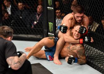 Khabib sigue siendo el rey tras someter a Poirier en el UFC 242