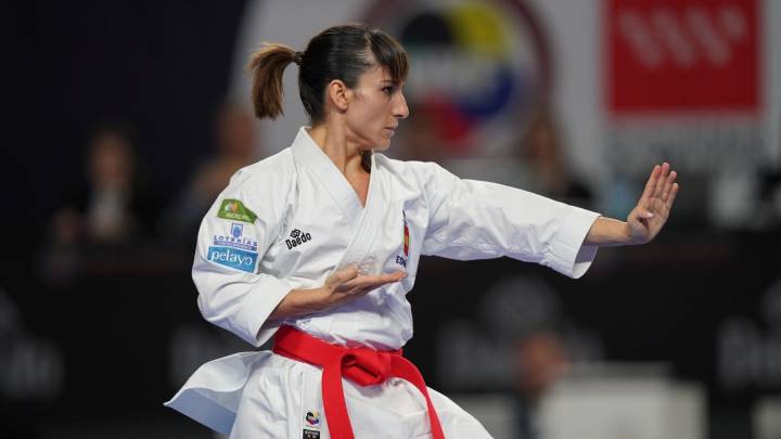 Sandra Sánchez, durante un torneo.