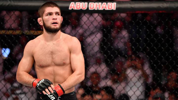 Khabib mira al futuro encuentra a Ferguson.