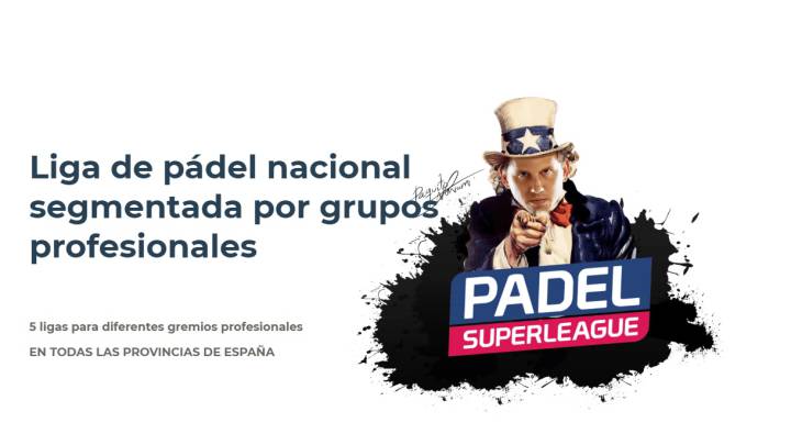 Cartel promocional de Padel Superleague.