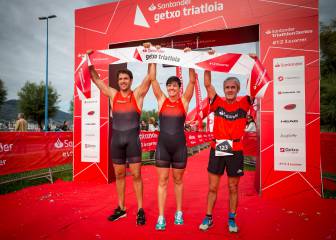 Martín Fiz gana el Getxo Triatloia junto a Fuentes y Van Horenbeke