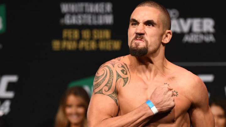 Así llega Robert Whittaker al UFC 243.