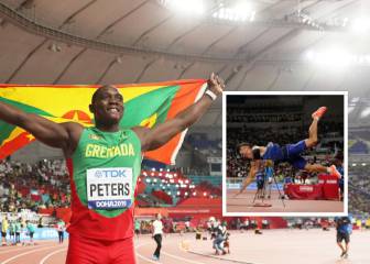 Peters, primer americano campeón del mundo de jabalina; Kirt, plata con el hombro salido