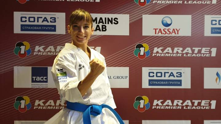Sandra Sánchez para los pies a la japonesa Shimizu en Moscú
