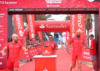Gómez Noya abandera el exitoso triatlón del Santander y Fundela