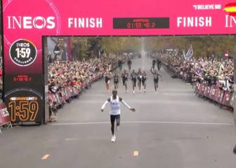 Kipchoge's joy at completing first sub-two hour marathon