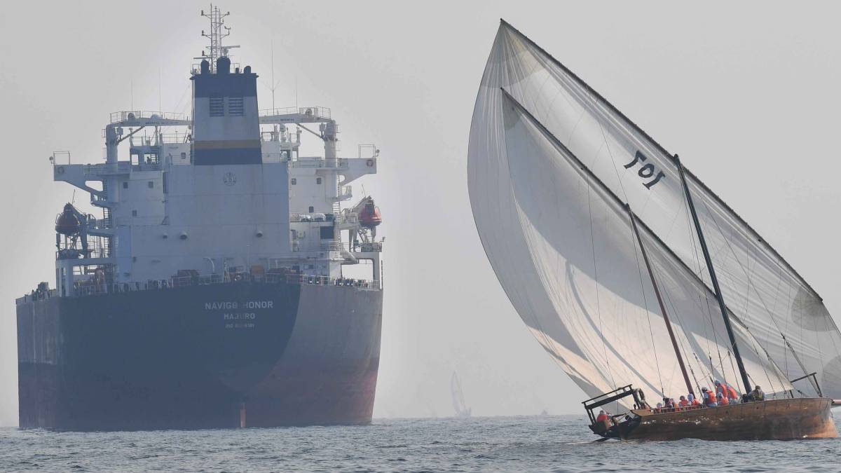 Un curioso contraste en aguas del Golfo Pérsico
